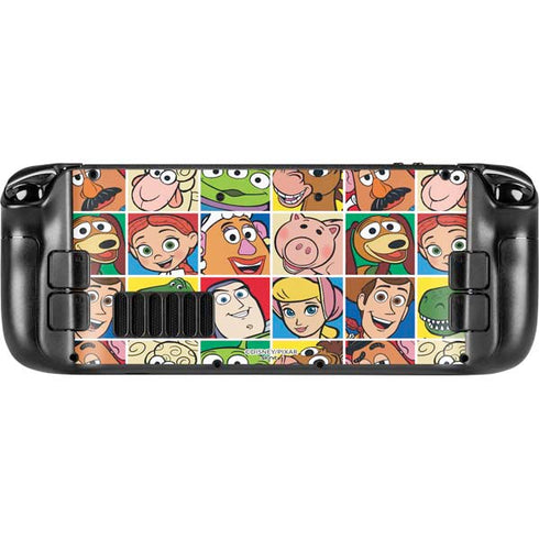 Disney Toy Story Characters Collage faces Steam Deck Handheld Gaming Computer Skin